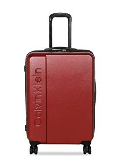 Calvin Klein 28″ Hardside Spinner Luggage with TSA Lock, Red