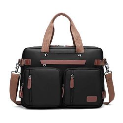 MRPLUM Convertible Backpack Multifunctional Canvas Shoulder Handbags Messenger Bag Laptop Case B ...