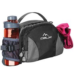 Hiking Fanny Pack with Water Bottle Holder for Men Women Waist Bag Running Waist Pack Running Be ...