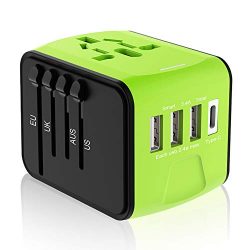 Travel Plug Adapter, Universal Travel Adapter, Travel Power Plug Adapter, International Power Ad ...