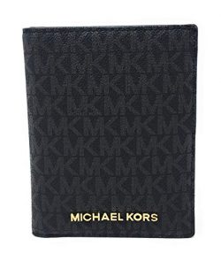 Michael Kors Jet Set Travel Passport Holder Wallet Case PVC 2019 (Black PVC)