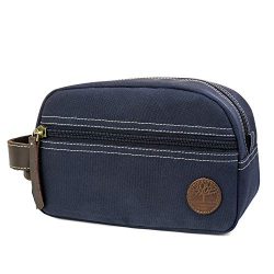 Timberland Men’s Toiletry Bag Canvas Travel Kit Organizer, Navy, One Size