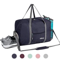 Sports Gym Bag with Wet Pocket & Shoes Compartment, Travel Duffel Bag for Men and Women Ligh ...