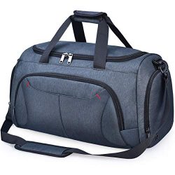 Gym Duffle Bag Waterproof Large Sports Bags Travel Duffel Bags with Shoes Compartment Weekender  ...