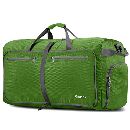 Gonex 100L Foldable Travel Duffel Bag for Luggage Gym Sports, Lightweight Travel Bag with Big Ca ...