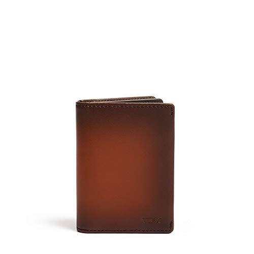 TUMI – Nassau Gusseted Card Case Wallet with RFID ID Lock for Men – Whiskey Burnished