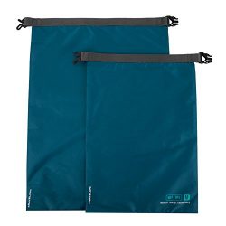 Travelon World Travel Essentials Set of 2 Dry Bags, Peacock Teal