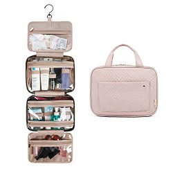 BAGSMART Toiletry Bag Travel Bag with hanging hook, Water-resistant Makeup Cosmetic Bag Travel O ...