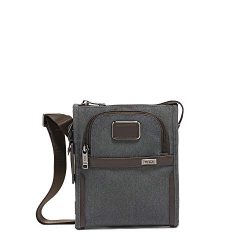 TUMI – Alpha 3 Small Pocket Crossbody Bag – Satchel for Men and Women – Anthracite