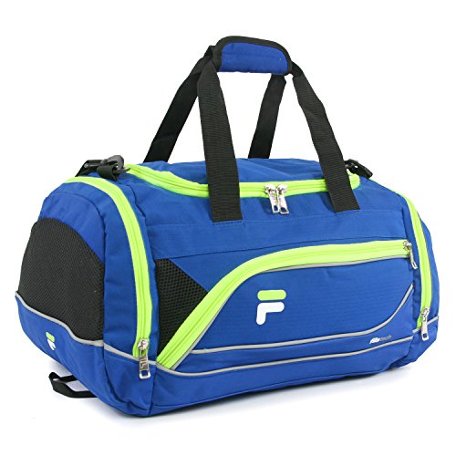 Fila Sprinter 19″ Sport Duffel Bag, Blue/Neon