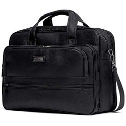 Briefcase for Men Laptop Bag 15.6 Inch Business Large Capacity Travel Canvas Water-Resistant Com ...