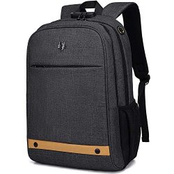 Computer Backpack,Travel Laptop Backpack with Lock Anti Theft Durable, Water Resistant College S ...