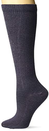 Dr. Scholl’s Women’s Travel Knee High Socks with Graduated Compression, Denim Heathe ...