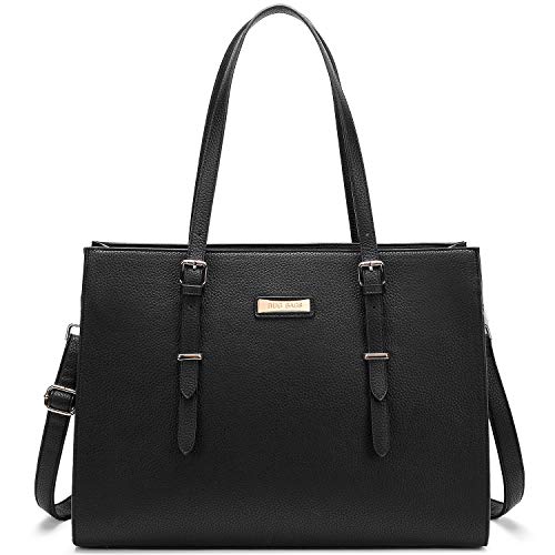 BUG Laptop Tote Bag Laptop Bag for Women Leather 15.6 Inch Large Tote ...