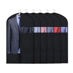 Zilink Garment Bag Suit Bags for Men Storage 40-inch Suit Covers for Women with Clear Window and ...