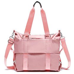 Water Repellent Nylon Shoulder Bag Handbag Tablet 14 Inch Laptop Tote as Travel Work and School Bag
