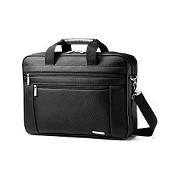 Samsonite Classic Business Perfect Fit Two Gusset Laptop Bag – 15.6″ Black