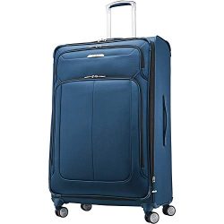 Samsonite SoLyte DLX Softside Luggage, Mediterranean Blue, Checked-Large