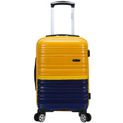 Rockland hardside Polycarbonate Carry-on Luggage, Navy