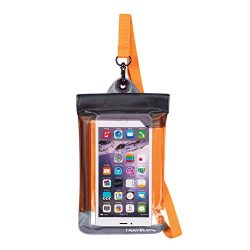 Travelon Floating Waterproof Smart Phone/Digital Camera Pouch, Orange