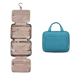 BAGSMART Toiletry Bag Travel Bag with hanging hook, Water-resistant Makeup Cosmetic Bag Travel O ...