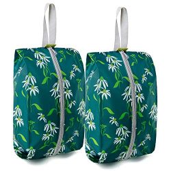 BeeGreen Shoe Bags for Storage Traveling 2 Pack with Zipper Water-resistant Portable Machine Was ...