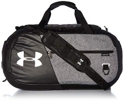 Under Armour Unisex Undeniable Duffle 4.0 Gym Bag, Graphite Medium Heather (040)/Black, Medium