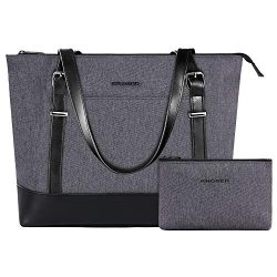 KROSER Laptop Tote Bag 15.6 Inch Large Shoulder Bag Lightweight Water-Repellent Women Stylish Ha ...