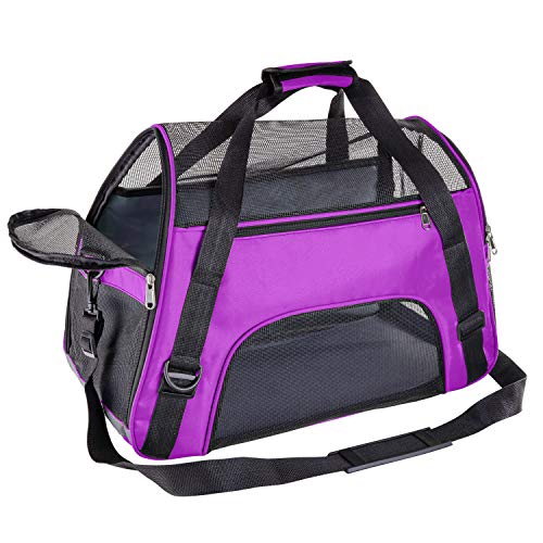Soft Pet Carrier Airline Approved Soft Sided Pet Travel Carrying Handbag Under Seat Compatibilit ...