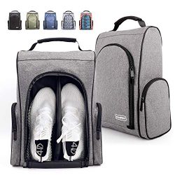 Champkey 600D Polyester High Performance Golf Shoe Bag – Removable Divider & Zippered  ...