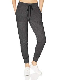 Amazon Essentials Women’s Studio Terry Jogger Pant, Charcoal Heather, M