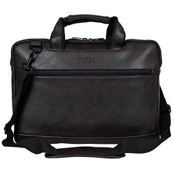 Kenneth Cole Reaction ProTec Pebbled Vegan Leather Slim 16″ Laptop & Tablet Top Zip Bu ...