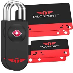 Keyless TSA Approved Luggage Locks with Lifetime Card Keys & No Combo to Forget (2 Pack)