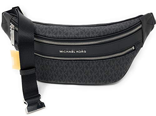 Michael Kors Kenly Medium Crossbody Waist Pack Black Signature ...