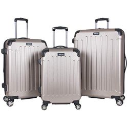 Kenneth Cole Reaction Renegade 3-Piece Lightweight Hardside Expandable 8-Wheel Spinner Travel Lu ...