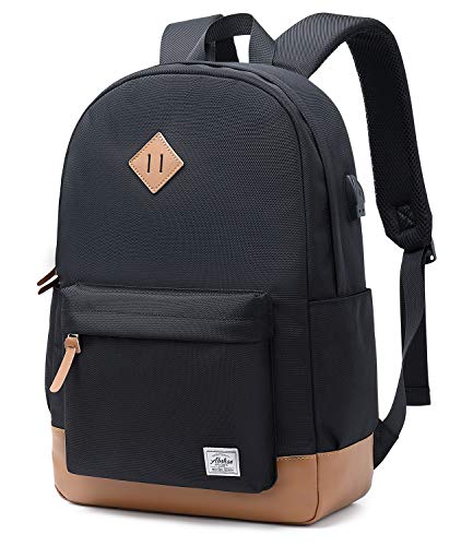 Abshoo Classical Basic Womens Travel Backpack For College Men Water Resistant Laptop School Book ...