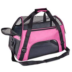 Soft Pet Carrier Airline Approved Soft Sided Pet Travel Carrying Handbag Under Seat Compatibilit ...